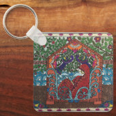 民族(インディアン)ブライダルデザイン キーホルダー (正面)