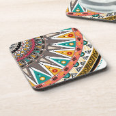 民族、オーナメント コースター (左側)