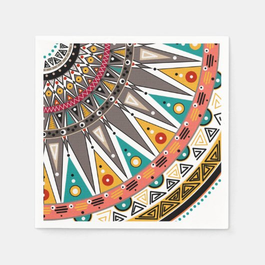 民族、オーナメント スタンダードカクテルナプキン (正面)