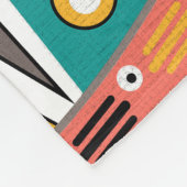 民族、オーナメント フリースブランケット (角)