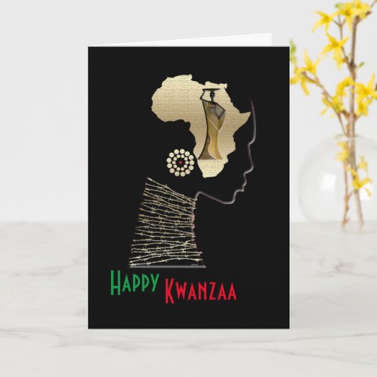 民族 カード (黄色い花)