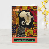 民族 カード (黄色い花)