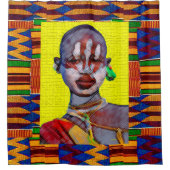 民族 シャワーカーテン (正面)