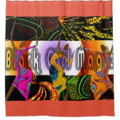 民族 シャワーカーテン (正面)