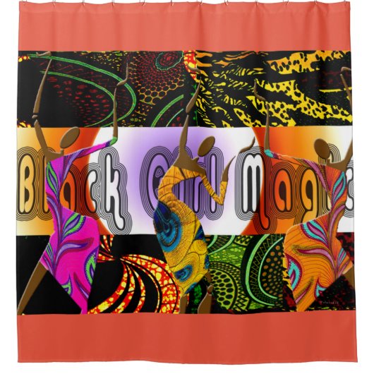 民族 シャワーカーテン (正面)