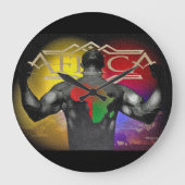 民族 ラージ壁時計 (正面)