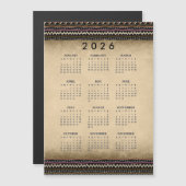 民族＋部族＋ストライプ 2026 マグネットカード (正面/裏面)
