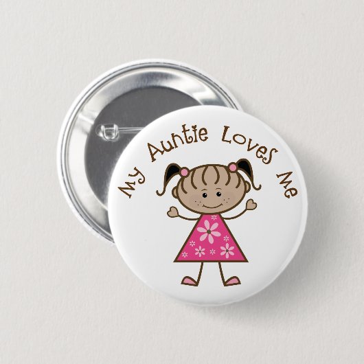 民族Loves Me Gift私の叔母さん 缶バッジ (正面&裏面)