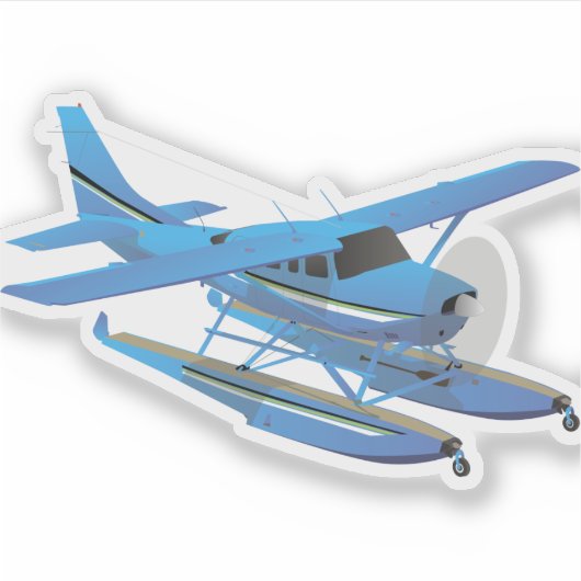 民生用独身の高翼水上機 シール (正面)