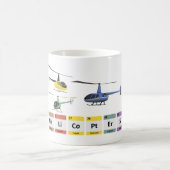 民生用軽ヘリコプター化学 コーヒーマグカップ (中央)