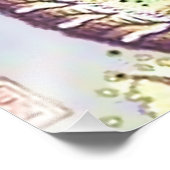 民画虎とウサギとパイプ フォトプリント            (角)
