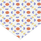 民芸のネオン花の幾何学的なパターン テーブルクロス (アングル)