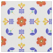 民芸のネオン花の幾何学的なパターン ファブリック (クローズアップ)