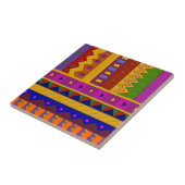 民芸の多彩の幾何学的な形のタイル タイル (側面)