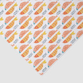 民芸の水泳の魚パターン 薄葉紙 (詳細)