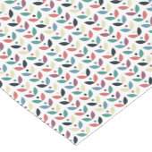 民芸の花の幾何学的なパターン ショートテーブルランナー (コーナー)