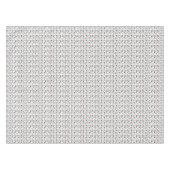 民芸の花の幾何学的なパターン テーブルクロス (正面(横))