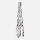 民芸の花の幾何学的なパターン ネクタイ (正面)