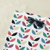 民芸の花の幾何学的なパターン ビーチタオル (インサイチュ)