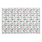 民芸の花の幾何学的なパターン 枕カバー (正面右)