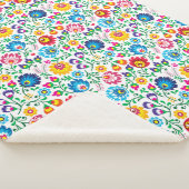 民芸の花模様2 シェルパブランケット (3/4)