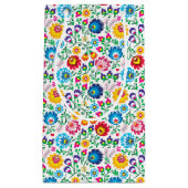 民芸の花模様2 スモールペーパーバッグ (正面)