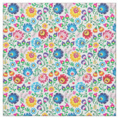 民芸の花模様2 ファブリック (クローズアップ)