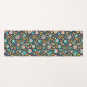 民芸の花模様 ヨガマット (正面(横))