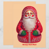 民芸プリミティブサンタクロース シーズンカード (正面/裏面)
