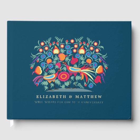 民芸調 70周年 結婚記念日 ゲストブック (正面)