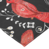 民芸風の花柄デザイン テーブルクロス (アングル)