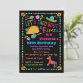 民芸 メキシカンフィエスタ 誕生日パーティー招待状 招待状 (スタンド正面)