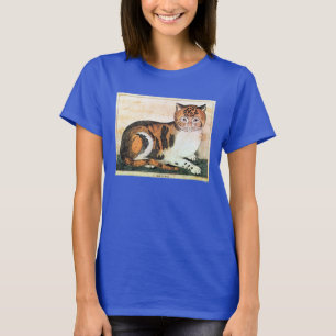 民芸: 猫 Tシャツ