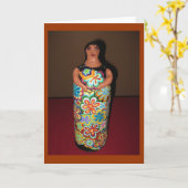 民芸- MuuMuuのママ カード (黄色い花)