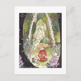 民話おとぎ話 | ライラックの森 | Green シーズンポストカード