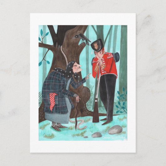 民話おとぎ話 | The Tinderbox |青 シーズンポストカード (正面)