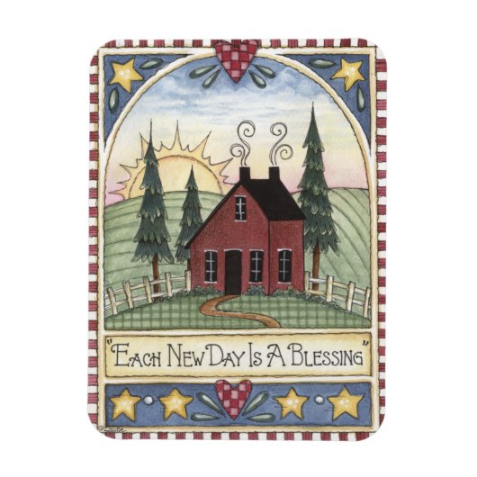 民話それぞれの新しい日は賛美の磁石 マグネット (縦)