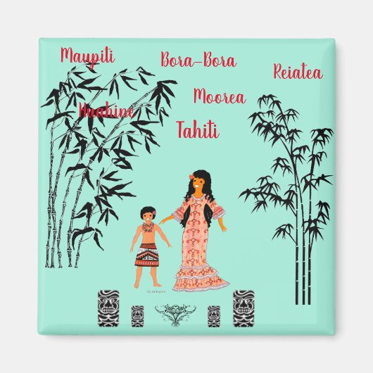 民話ポリネシエン マグネット (正面)