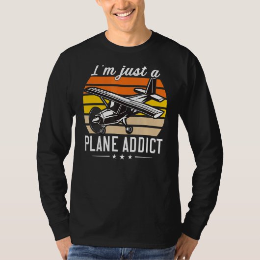 民間パイロット民間旅客航空便 Tシャツ (正面)