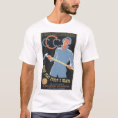 民間保全隊:仕事 遊び 学習 健康 Tシャツ (正面)
