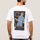民間保全隊:仕事 遊び 学習 健康 Tシャツ (裏面)
