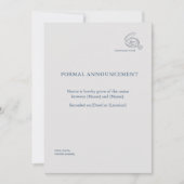 民間式　|　非伝統的な結婚式の声明 招待状 (正面)