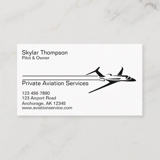 民間航空業務 名刺 (正面)