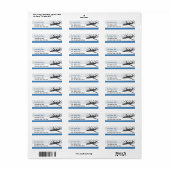 民間航空機 ラベル (フルシート)