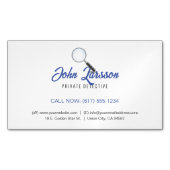 民間調査員 |刑事プロフェッショナル マグネット名刺 (正面)