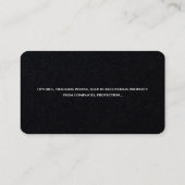 民間調査 |刑事プロフェッショナル 名刺 (裏面)