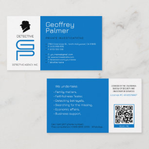 民間調査  刑事プロフェッショナル 名刺