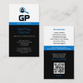 民間調査 |刑事プロフェッショナル 名刺 (正面/裏面)