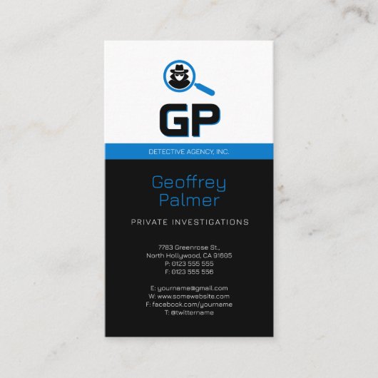 民間調査 |刑事プロフェッショナル 名刺 (正面)