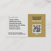 民間調査 |刑事プロフェッショナル 名刺 (裏面)